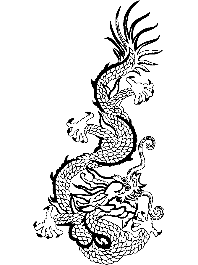 Chinese New Year Dragon Coloring Page