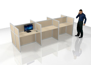 Cubicle Workstation untuk 30 Staf