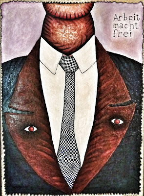 Arbeit Macht Frei, painting by SRS/CR/MM