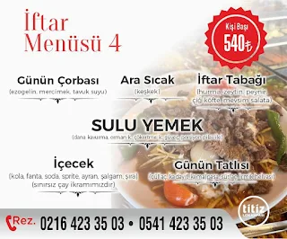 titiz lokantası tuzla istanbul ramazan 2024 iftar menü fiyatları. istanbul iftar yerleri