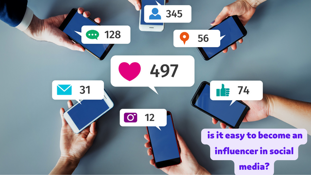 is it easy to become an influencer in social media?