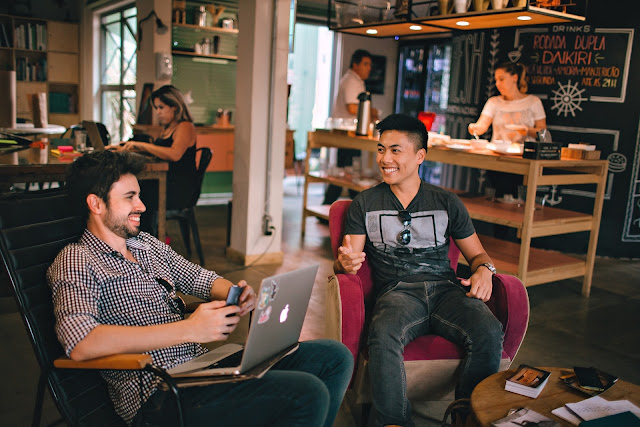 Coworkers in a Coworking space