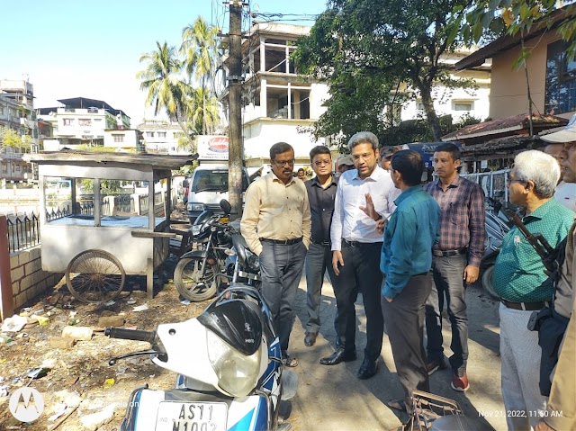 Cachar DC inspects roads, sewage channels in Silchar