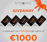 Eccentric Enne : vinci gratis 5 Gift Card da 200€ per il tuo shop online