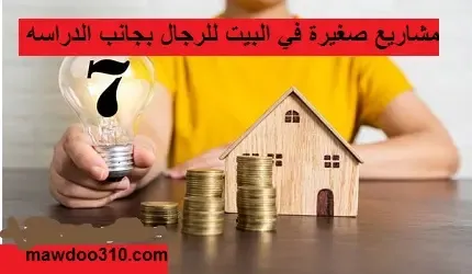 مشاريع صغيرة في البيت للرجال بجانب الدراسة