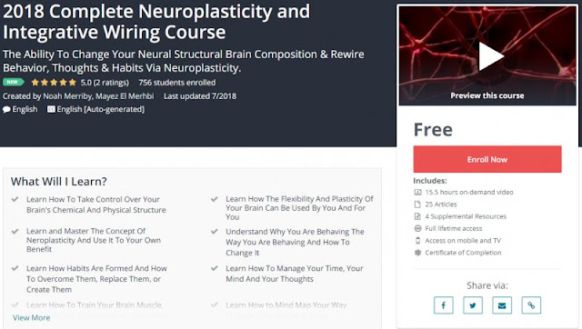 [100% Free] 2018 Complete Neuroplasticity and Integrative Wiring Course