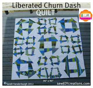 Liberated Churn Dash QUILT pattern