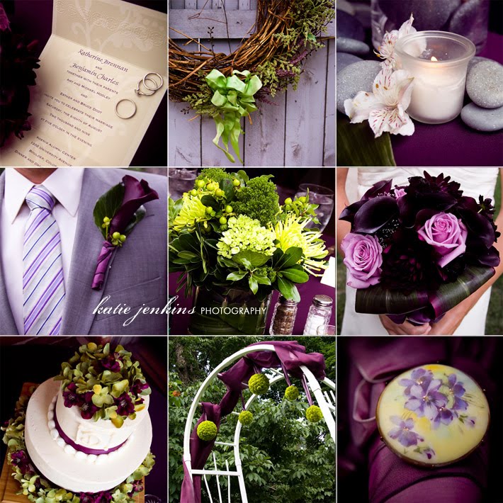 Purple & Green Wedding Inspiration