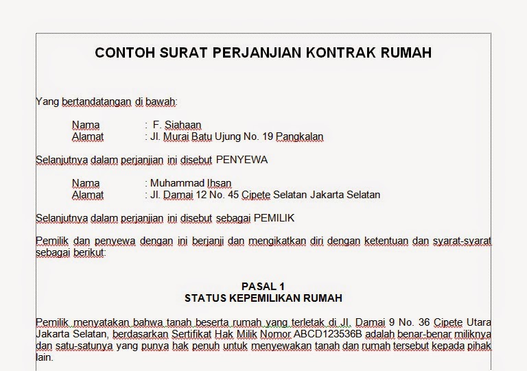 Contoh Iklan Baris Tentang Rumah - Contoh 36