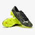 Sepatu Bola Puma Ultra 2.2 FG/AG Black White Yellow 233613