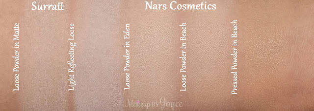 Nars Soft Velvet Loose Setting Powder Eden Beach Swatches