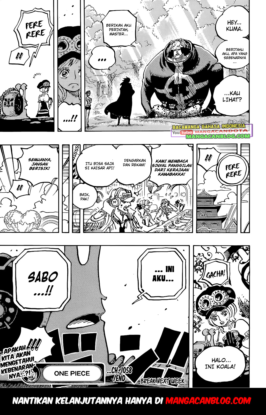 Manga One Piece Chapter 1058 Bahasa Indonesia HQ