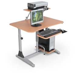 professional computer desk that raises and lowers