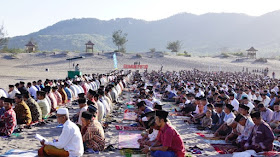 Shalat Idulfitri di Gumuk Pasir Parangtritis