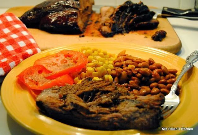 Oven Bar B Q Brisket at Miz Helen's Country Cottage