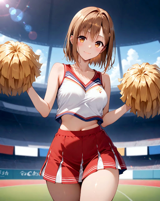 Anime girls Cheerleading