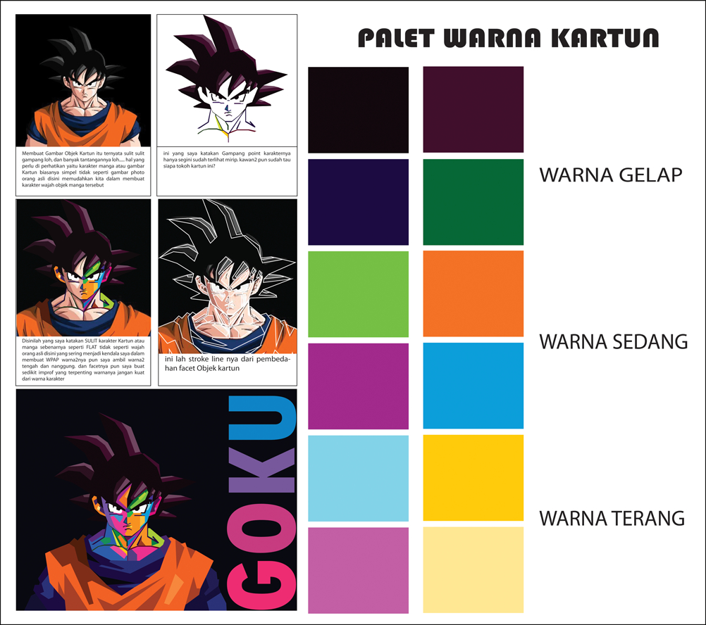 Pallete Warna Kartun BELAJAR WPAP