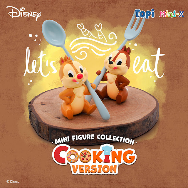 Mickey and friends, Chip n Dale, Topi, Hong Kong, Disney Mini Figure Collection, Cooking version