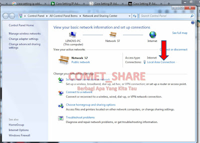 cara setting IP ( internet protocol ) secara manual di windows 7