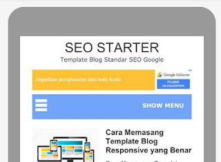 SEO Starter is Mobile Friendy Blogger Template