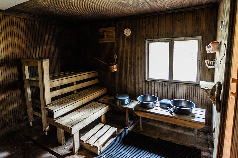 Vanhanajan sauna on käytössä kesäaikaan