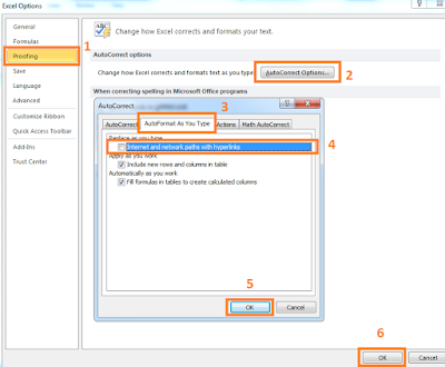 Cara Menghapus Hyperlink Secara Otomatis Pada Excel