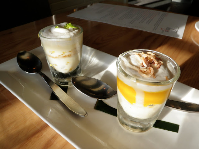 Key Lime and Mango Dessert Shots