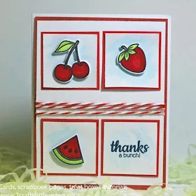 Sunny Studio Stamps: Fresh and Fruity Customer Card Share by 2 Crafty Little Sisters
