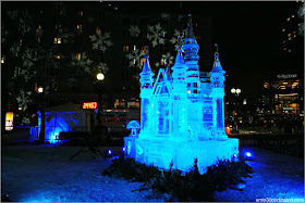 Esculturas de Hielo de la First Night Boston 2018 en Copley Square