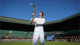  Next London Olympics 2012 : London Olympic Flame Visits Wimbledon