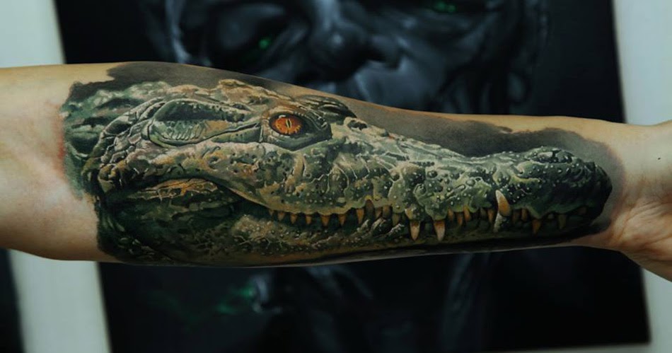 60 Alligator Tattoo Ideas for Men [2024 Inspiration Guide] | Alligator  tattoo, Ankle tattoo designs, Crocodile tattoo
