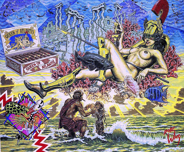 a Robert Williams painting, Queen of Atlantis