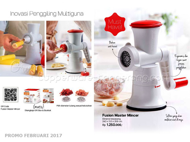 Fusion Master Mincer Tupperware Promo Februari 2017