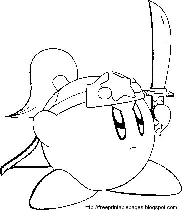 free printable coloring pages for. cook kirby coloring pa