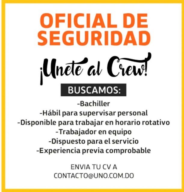 Vacante para oficial de seguridad