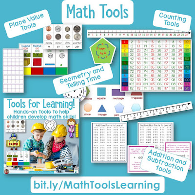 Tools for Learning! Here are several tools for children to learn to help them with the learning process. Plus, there's a freebie sample!