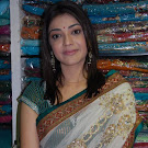 Kajal Agarwal in Transparent Saree  Pics