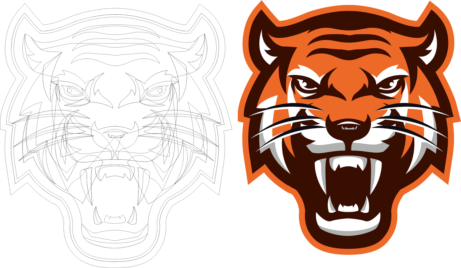 Tutorial CorelDraw Cara Membuat Logo Harimau Keren Abis 