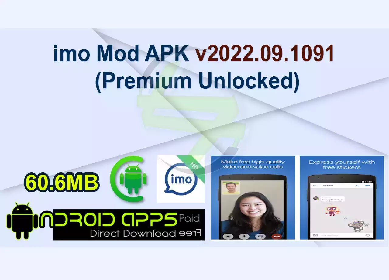 imo Mod APK v2022.09.1091 (Premium Unlocked)