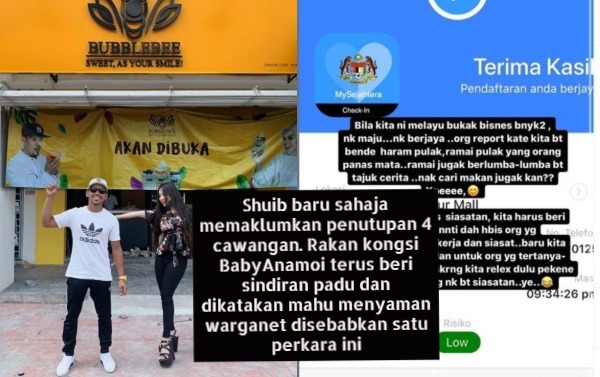 Shuib baru sahaja memaklumkan penutupan 4 cawangan. Rakan kongsi BabyAnamoi terus beri sindiran padu dan dikatakan mahu menyaman warganet disebabkan satu perkara ini