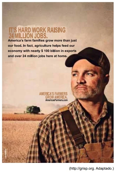 Read the ad from America’s Farmers, an association which supports the work of American farming families