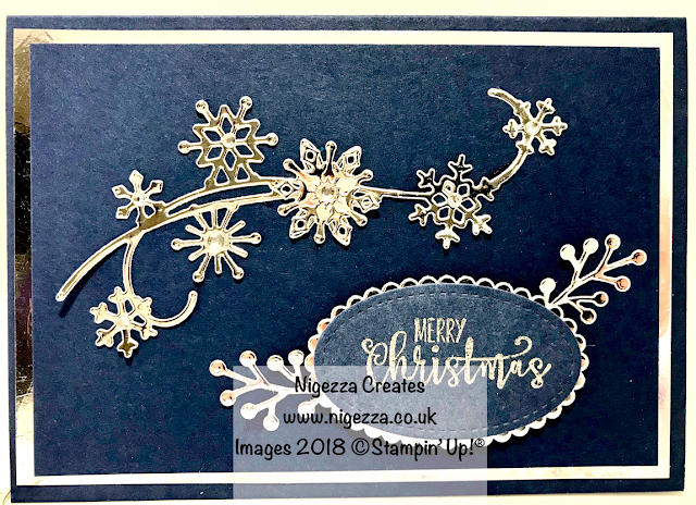 Snow is Glistening Christmas Card #4 Nigezza Creates