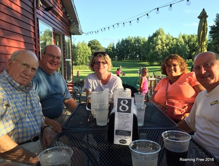 A beautiful evening for dinner outside