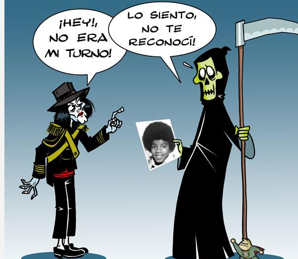 CHISTE GRÁFICO:MICHAEL JACKSON NO TE RECONOCÍ