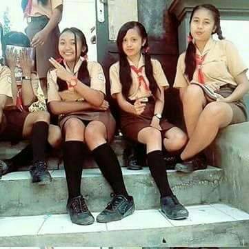 kaa pzz k1 9y 0011 Geng Siswi Sekolah Pramuka Cantik