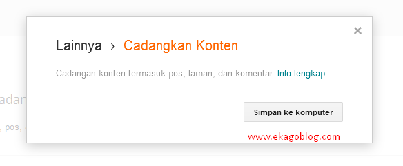 Cara Backup Data Blogger Anda