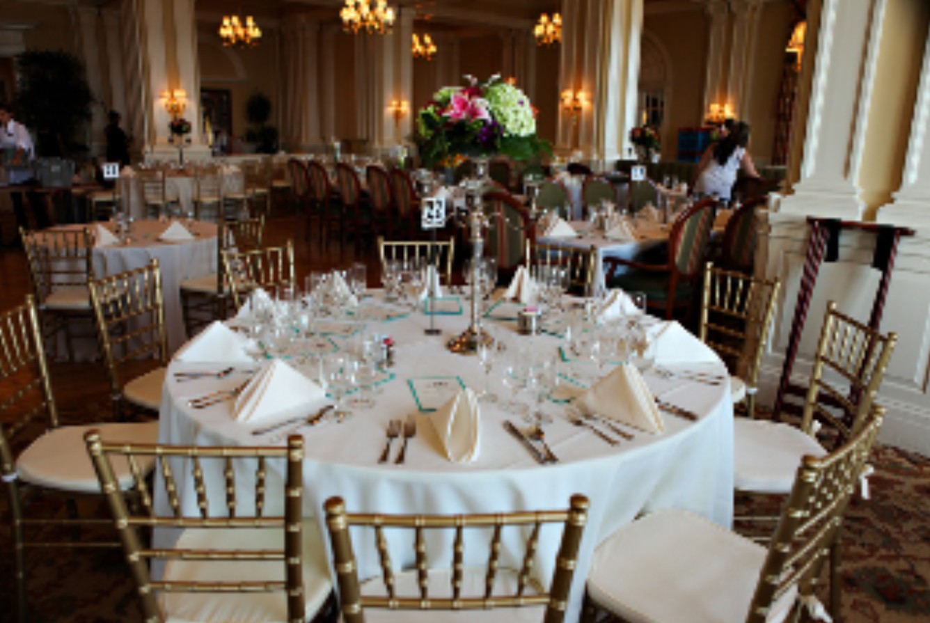 red and gold centerpieces for