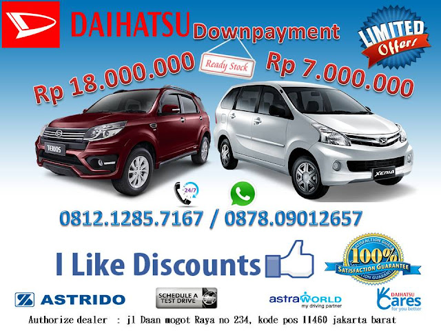 Promo Mobil Daihatsu Xenia dan Daihatsu Terios Akhir Tahun 2016