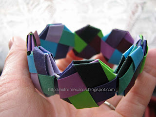 woven paper bracelet