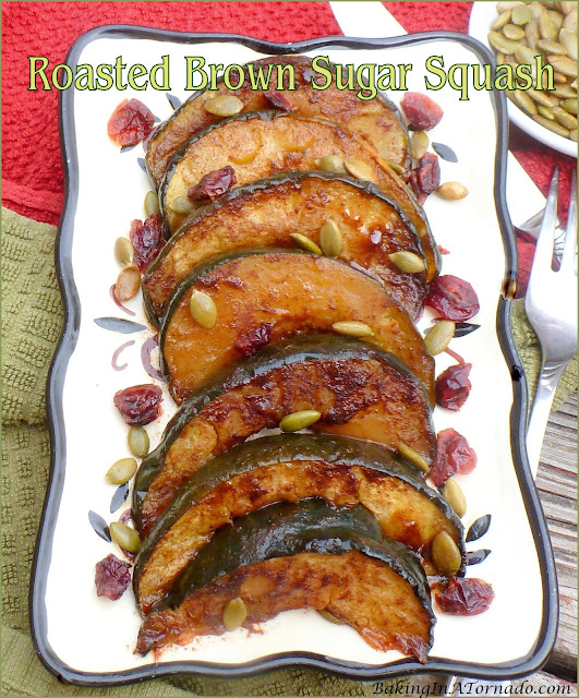 Roasted Brown Sugar Squash| recipe developed by www.BakingInATornado.com | #recipe #vegetable